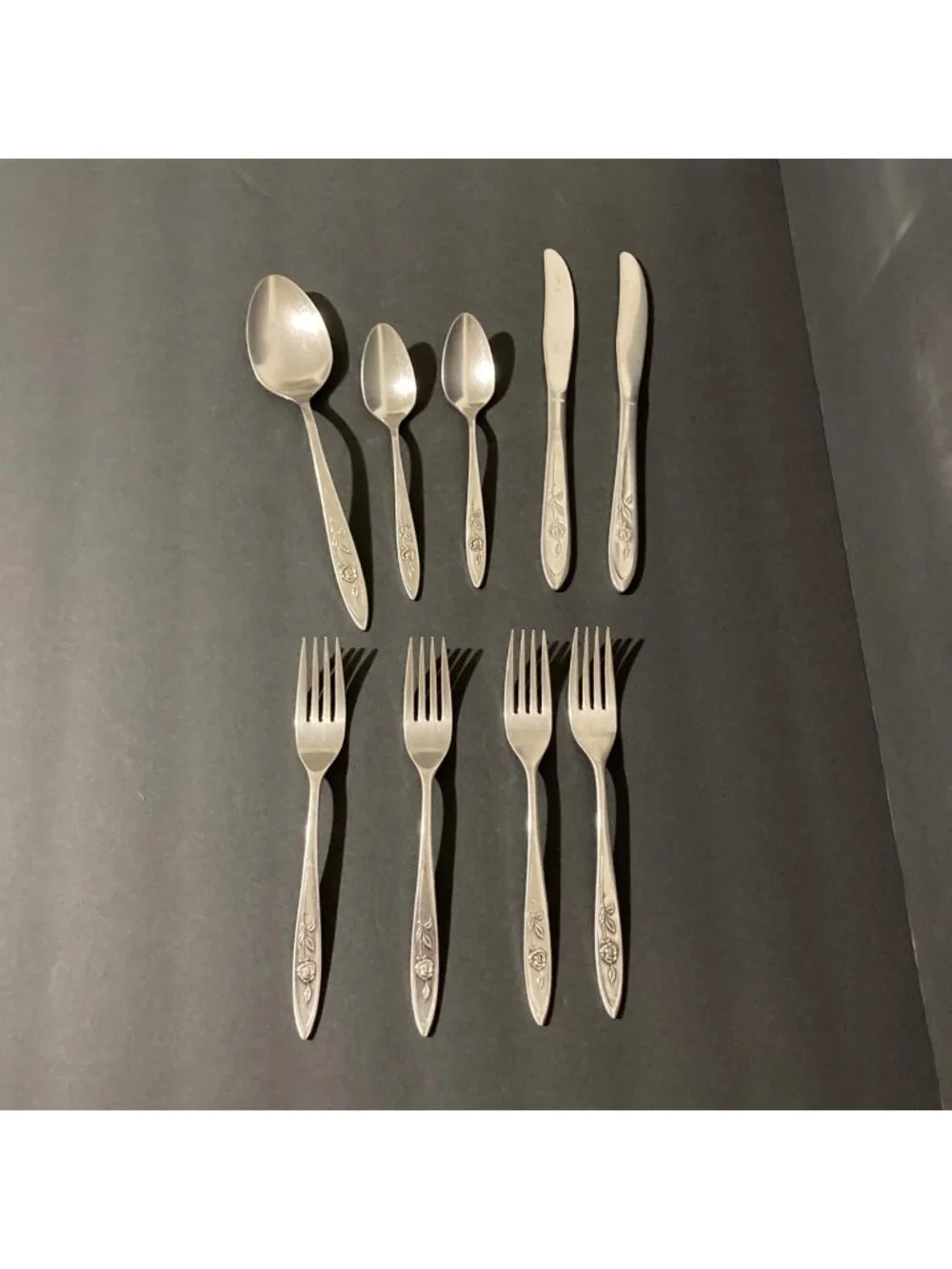 Oneida Community My Rose Betty Crocker Lot Of 9 Flatware Fork Spoon Knife